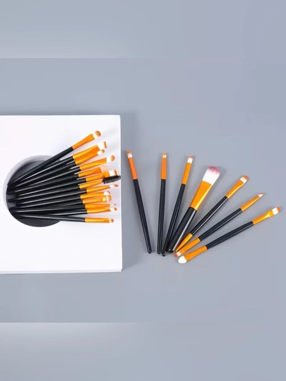 20-Piece Black & Gold Makeup Brush Set